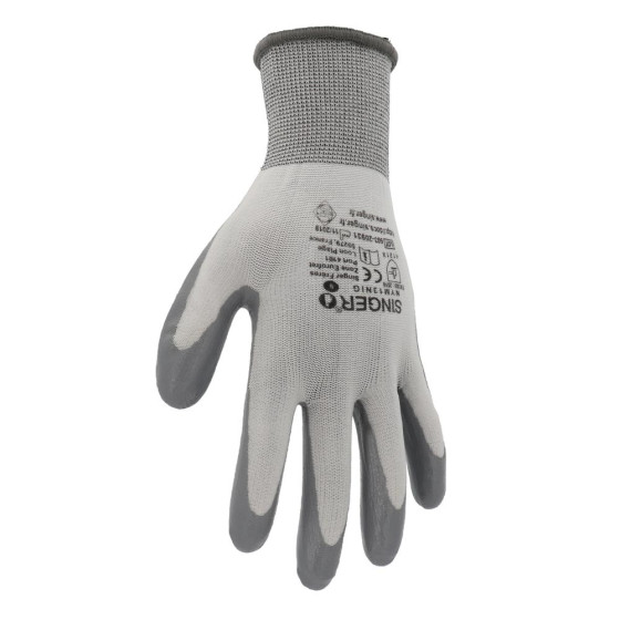 Light material handling gloves sanitized