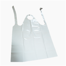 Ultra-resistant apron without seams White - 200 microns - Length 114cm