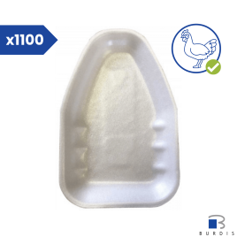 White polystyrene chicken trays x1100 burdis