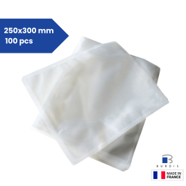 Bag of 100 Vacuum packaging bags 250x300 - 90 mµ