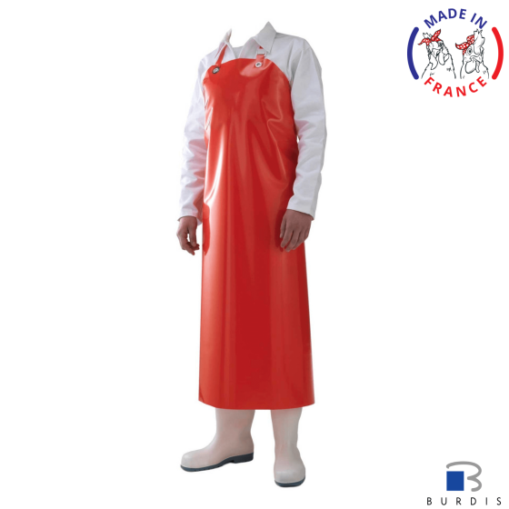Burdis Red work apron