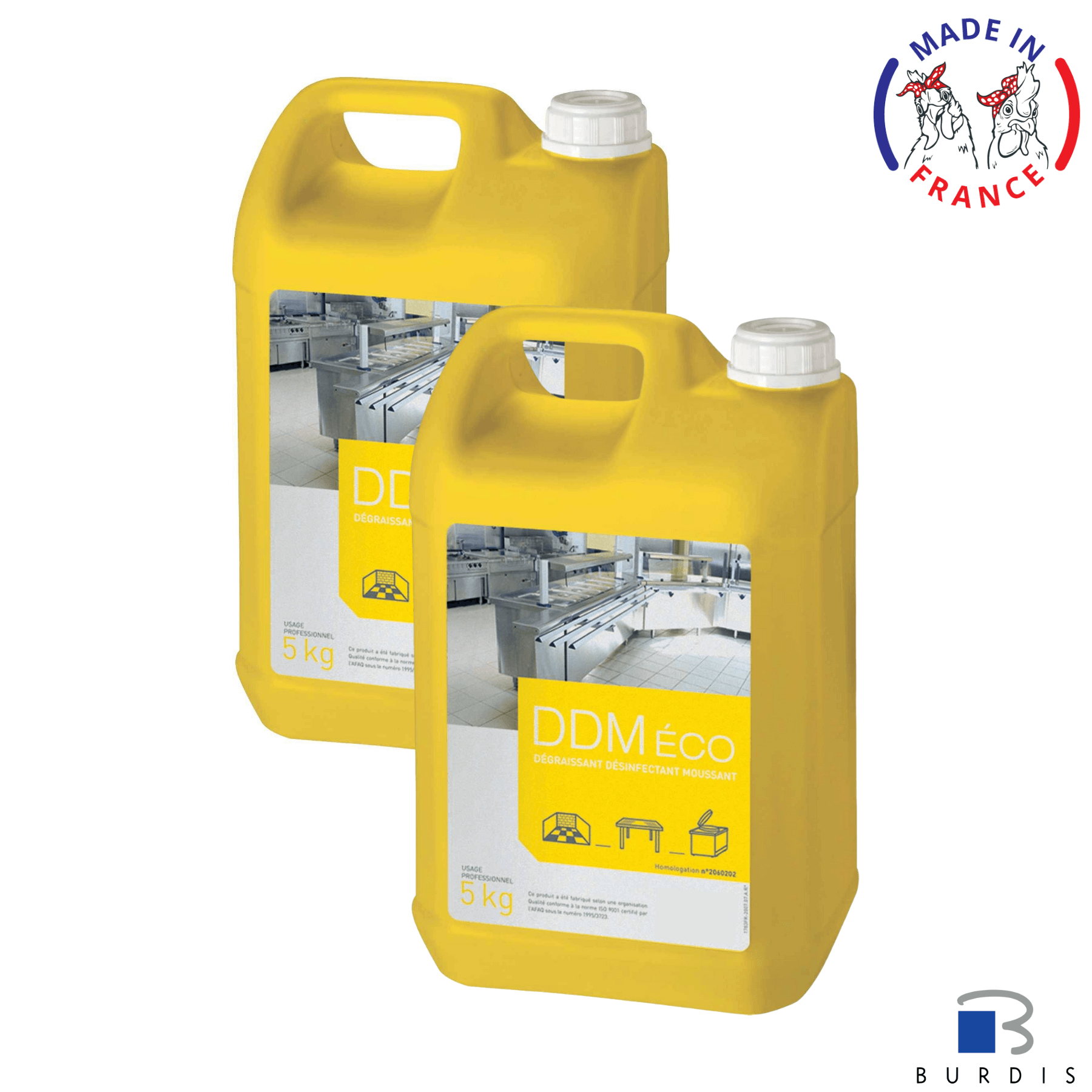 Disinfectant detergent for food industry pack of 2 x 5L Burdis Poultry