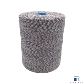 3-ply blue/white/red polyester twine