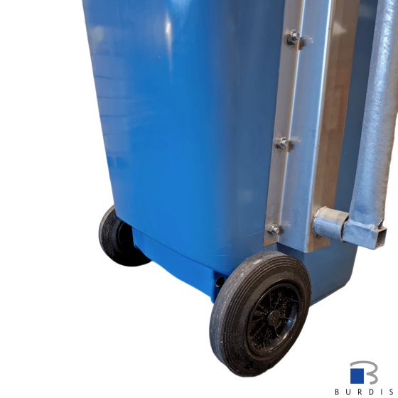 Two-wheel carcass container