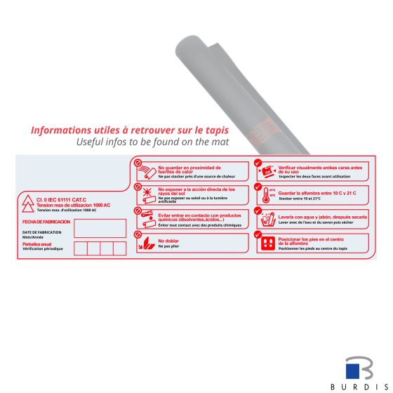 Electrical insulating mat