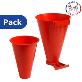 Wall-mounted killing cone + insert - pack for small poultry Burdis