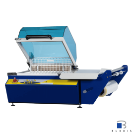 L-sealer with bell housing for shrink film