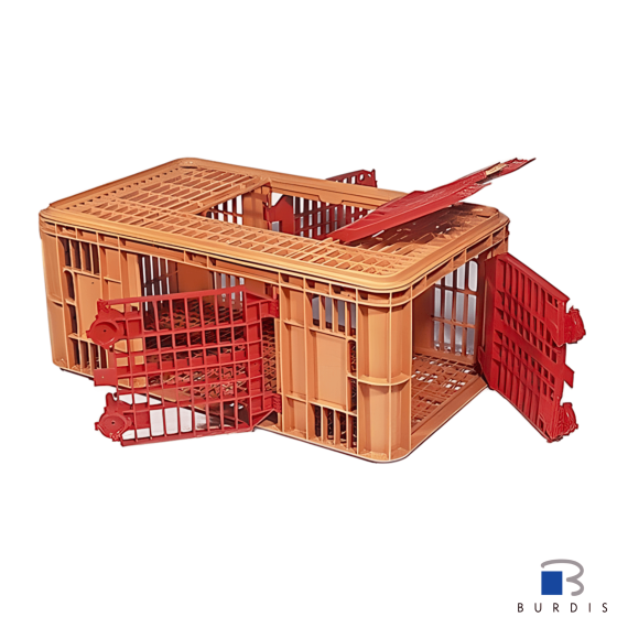 Cage transport dinde Maxi carfed 4 portes BURDIS