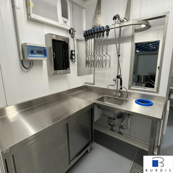 Module d'Abattage de Volailles burdis zone propre découpe