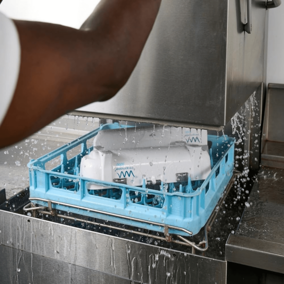 Dispenser for built-in film