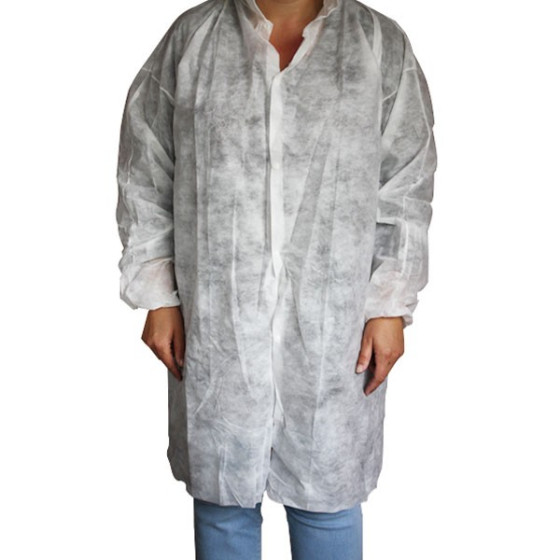 Disposable lab coat - case of 50 units