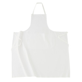 White cotton apron