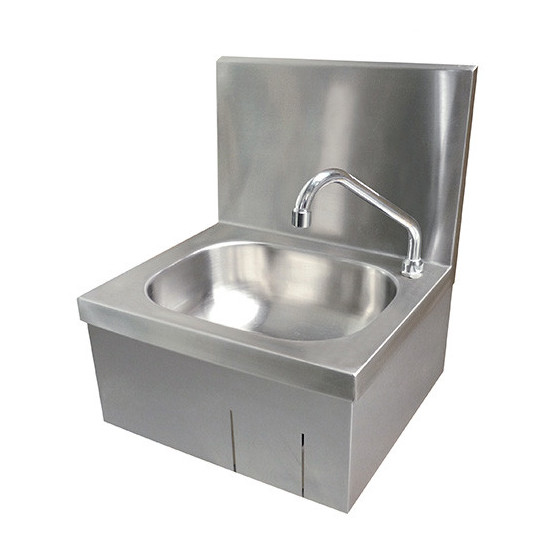 Hand wash basin with apron support